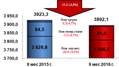 Уменьшение экспорта лома черных металлов (код ТН ВЭД 7204)