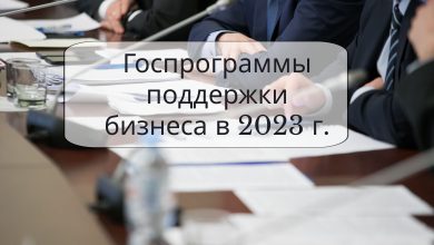 Госпрограммы поддержки бизнеса в 2023 г.