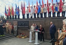 3 сентября в Москве состоялась церемония открытия панно в память о Параде Победы на Красной площади