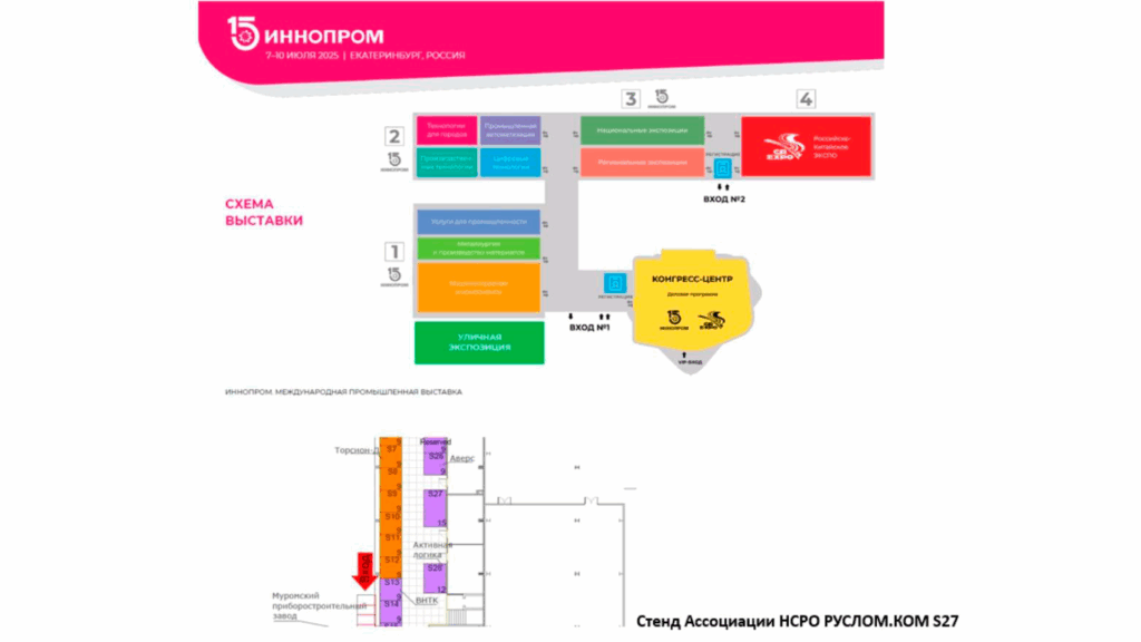 Ассоциация НСРО «РУСЛОМ.КОM» является официальным партнером Иннопрома-25