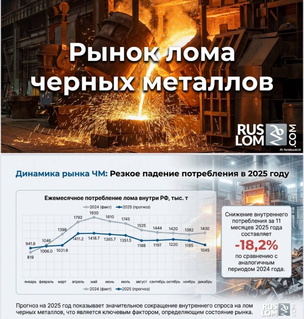 Прогноз от Виктора Ковшевного, директора Ассоциации НСРО РУСЛОМ.КОM, по рынку алюминия и черных металлов, ломозаготовки в данных сегментах