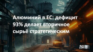 Алюминий в ЕС: дефицит 93% делает вторичное сырье стратегическим