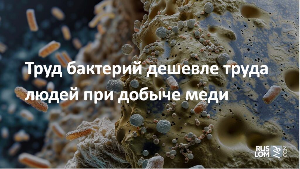 Труд бактерий дешевле труда людей при добыче меди