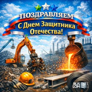 Ассоциация НСРО РУСЛОМ.КОM поздравляет с Днём защитника Отечества !