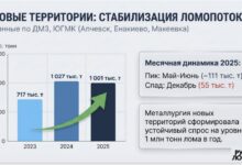 В Ассоциации НСРО "РУСЛОМ.КОM" со ссылкой на данные ДМЗ, ЮГМК подсчитали, что спрос на лом со стороны потребителей новых территорий стабилизировался на уровне 1 млн тонн в год