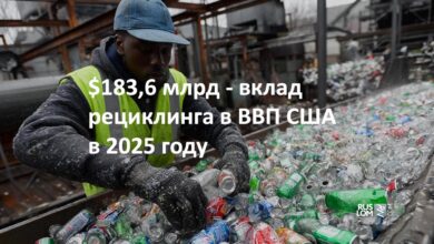 183,6 млрд - вклад рециклинга в ВВП США в 2025 году