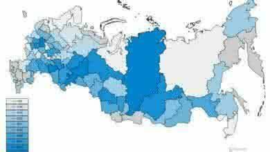 Рис. 2 – Географическое распределение интенсивности отгрузки лома черных металлов в январе 2015 г.